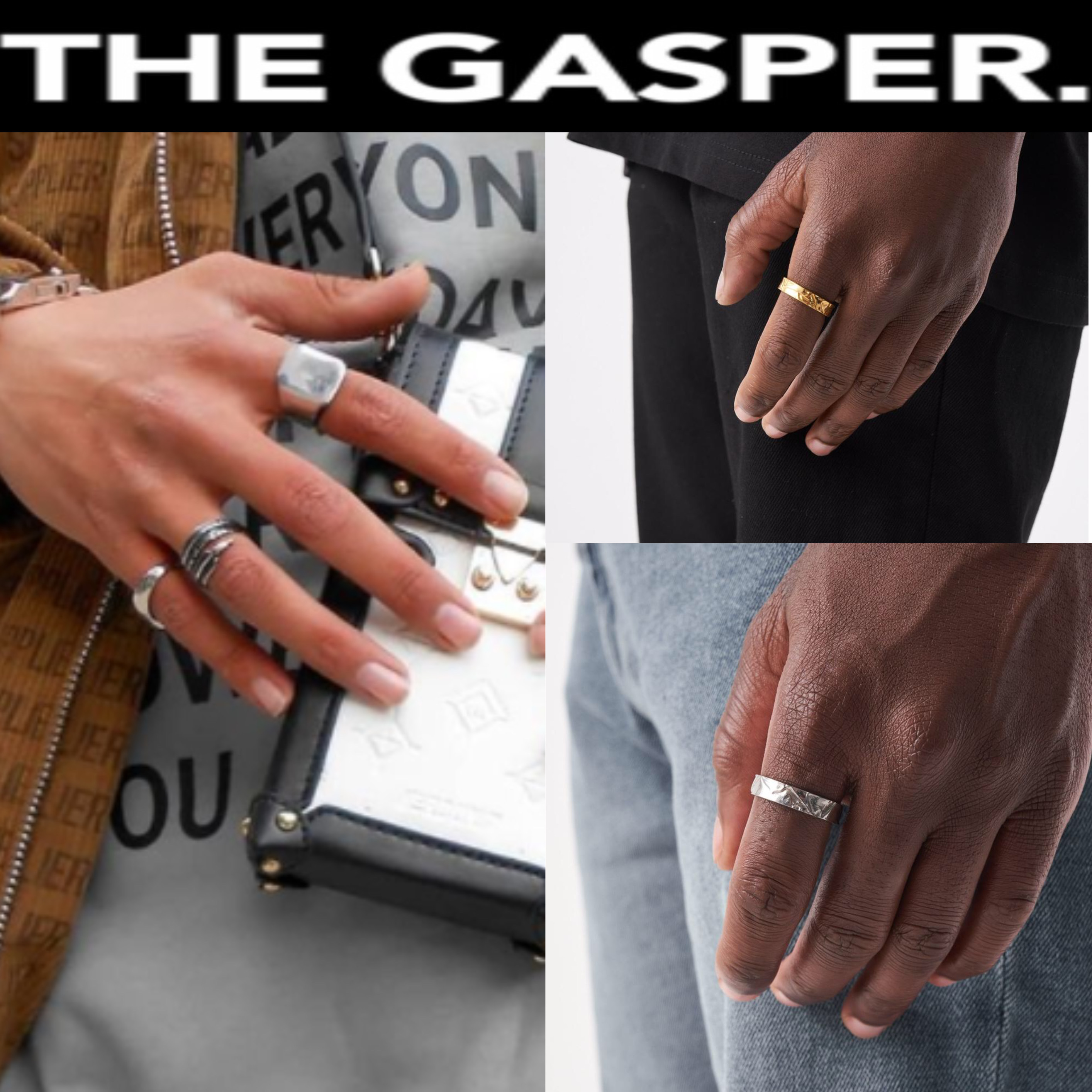 関税/送料込み【THE GASPER】ステンレスバンドリング18k