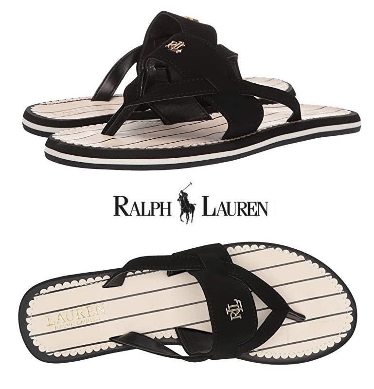 ☆セール☆Ralph Lauren Rosalind トングサンダル♪ BLACK