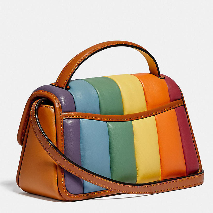 Coach ハンドバッグ 《コーチ》C4700 ターンロッククラッチ20レインボーキルティング(3)