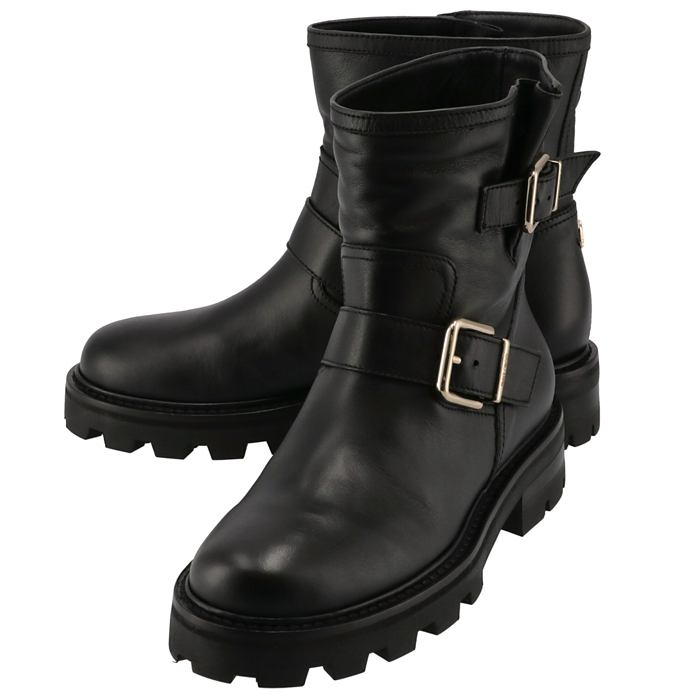 Jimmy Choo ショートブーツ・ブーティ JIMMY CHOO バイカーブーツ YOUTH II シューズ 靴(2)