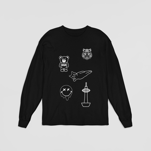 刺繍Tシャツ 刺繍 ロンＴ Ｔシャツ 長袖 ロゴ