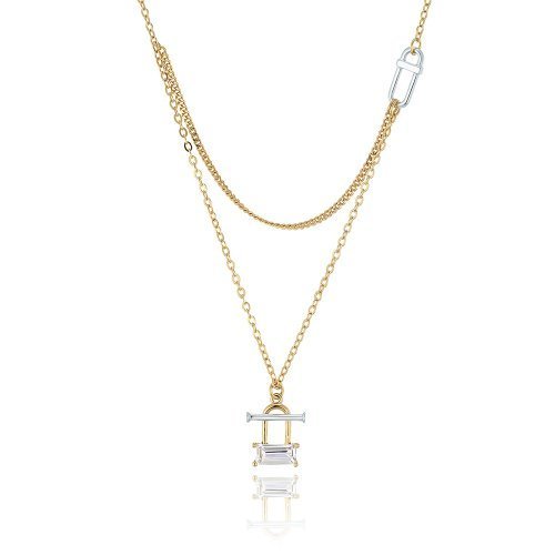 [LLOYD] 韓国ブランド☆L-CARAT Two-Tone Necklace