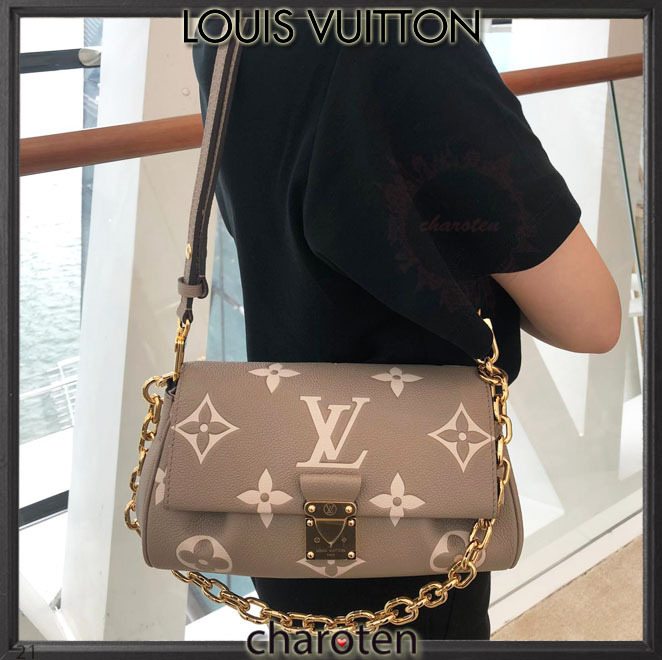 Louis Vuitton MONOGRAM EMPREINTE 2021-22FW Monogram Casual Style Calfskin  3WAY Bi-color Chain Plain