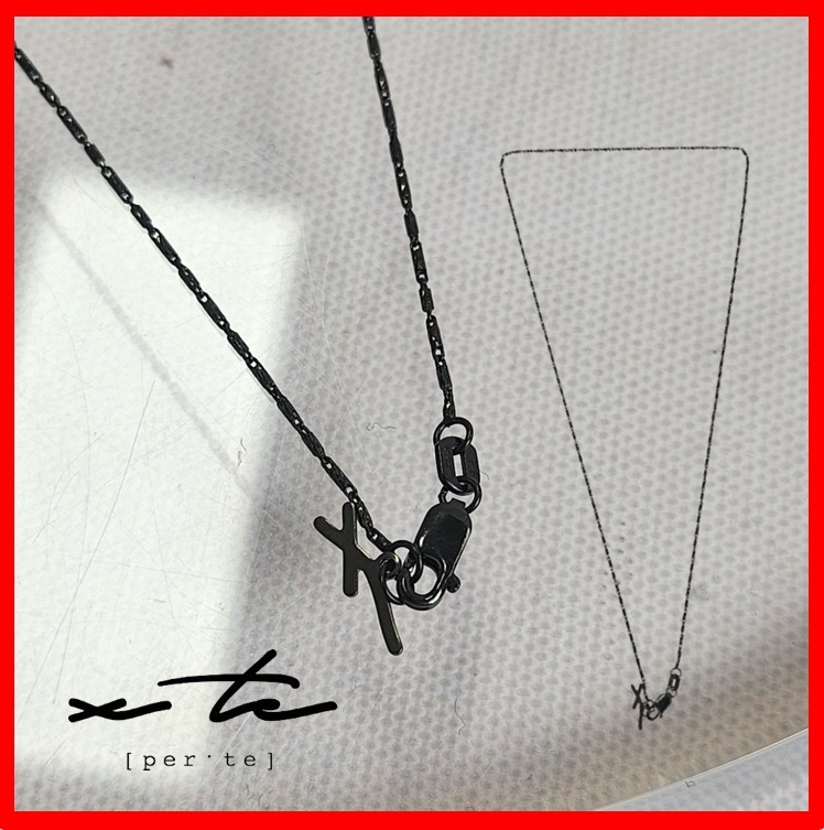 ☆サンダラパク☆【x te】☆Lume 14K Black Necklac.e☆38-40cm