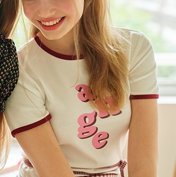 Margarin Fingers Tシャツ・カットソー ☆韓国の人気☆【Margarin Fingers】☆ange T-shirt.s☆Tシャツ(7)