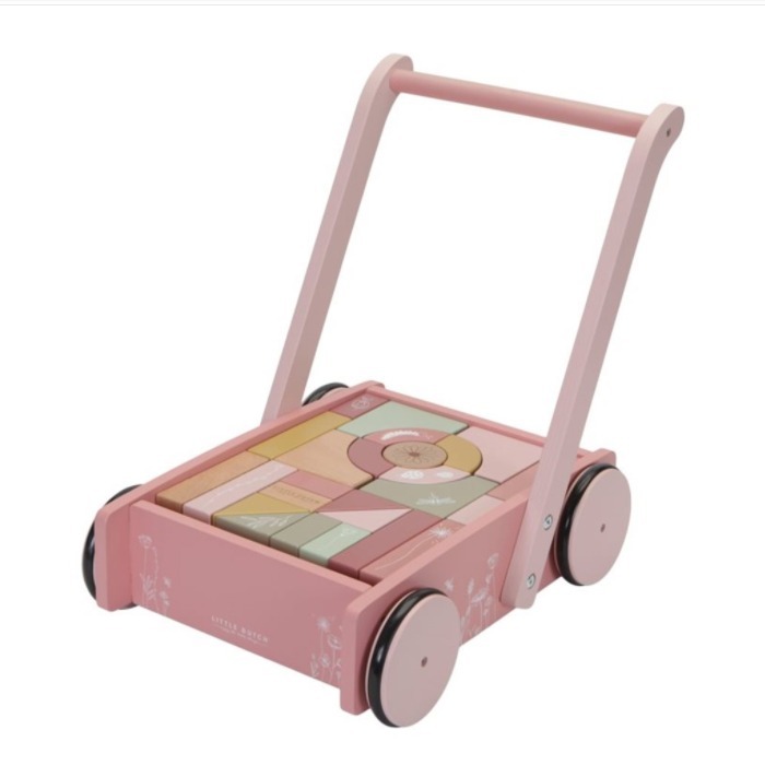 大人気☆Little Dutch☆手押し車＊木製つみきセット＊知育玩具