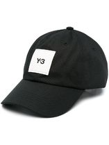 Y-3 | SQUARE LABEL CAP BLACK 四角ラベル キャップ