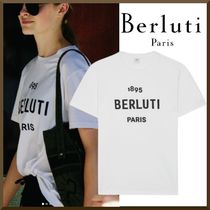 【BERLUTI 】刺繍 ロゴ コットン 半袖 Tシャツ 白 (Berluti/Tシャツ ...