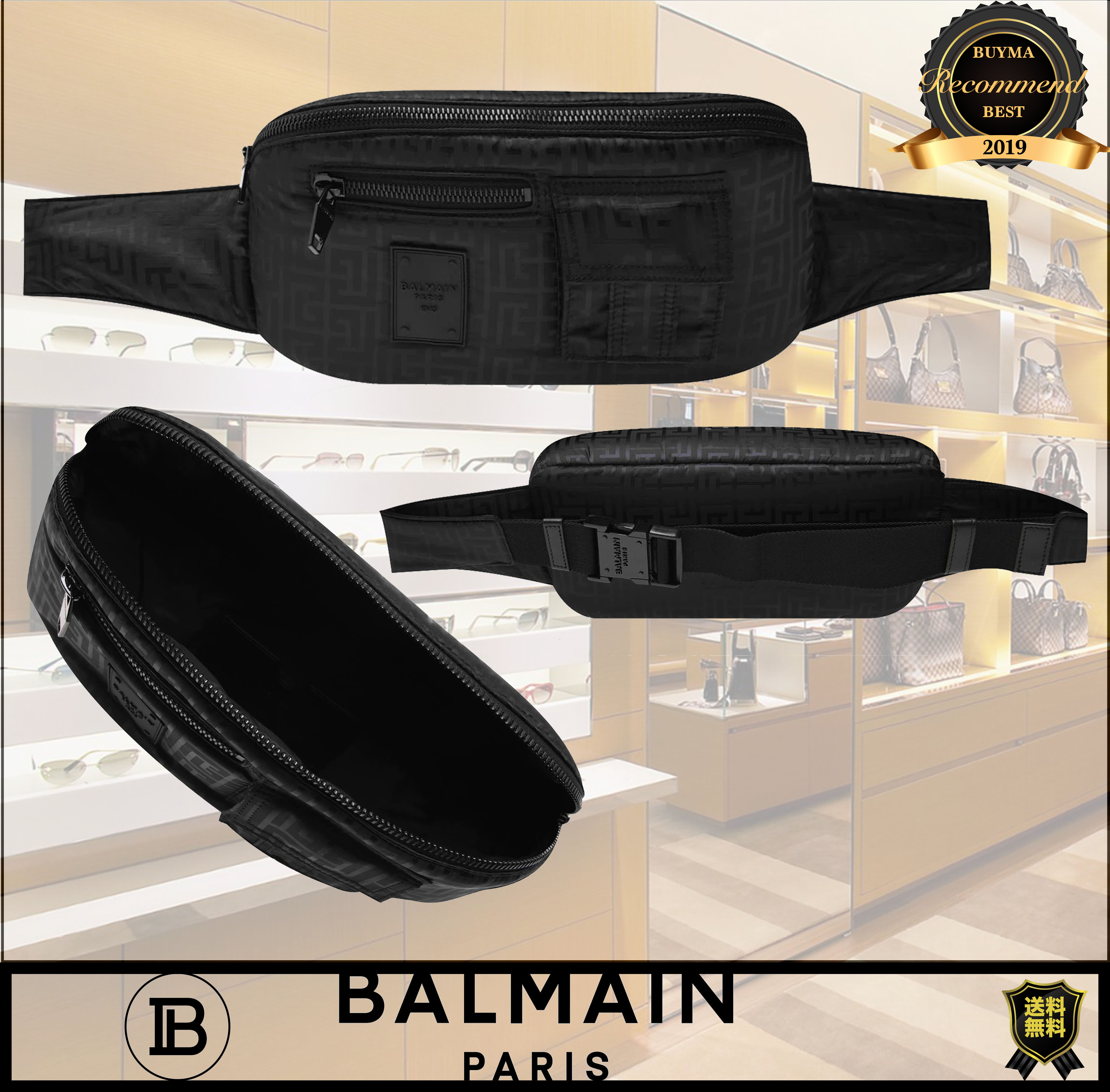 大人気新品大人気新品balmain バルマン モノグラム バムバッグ