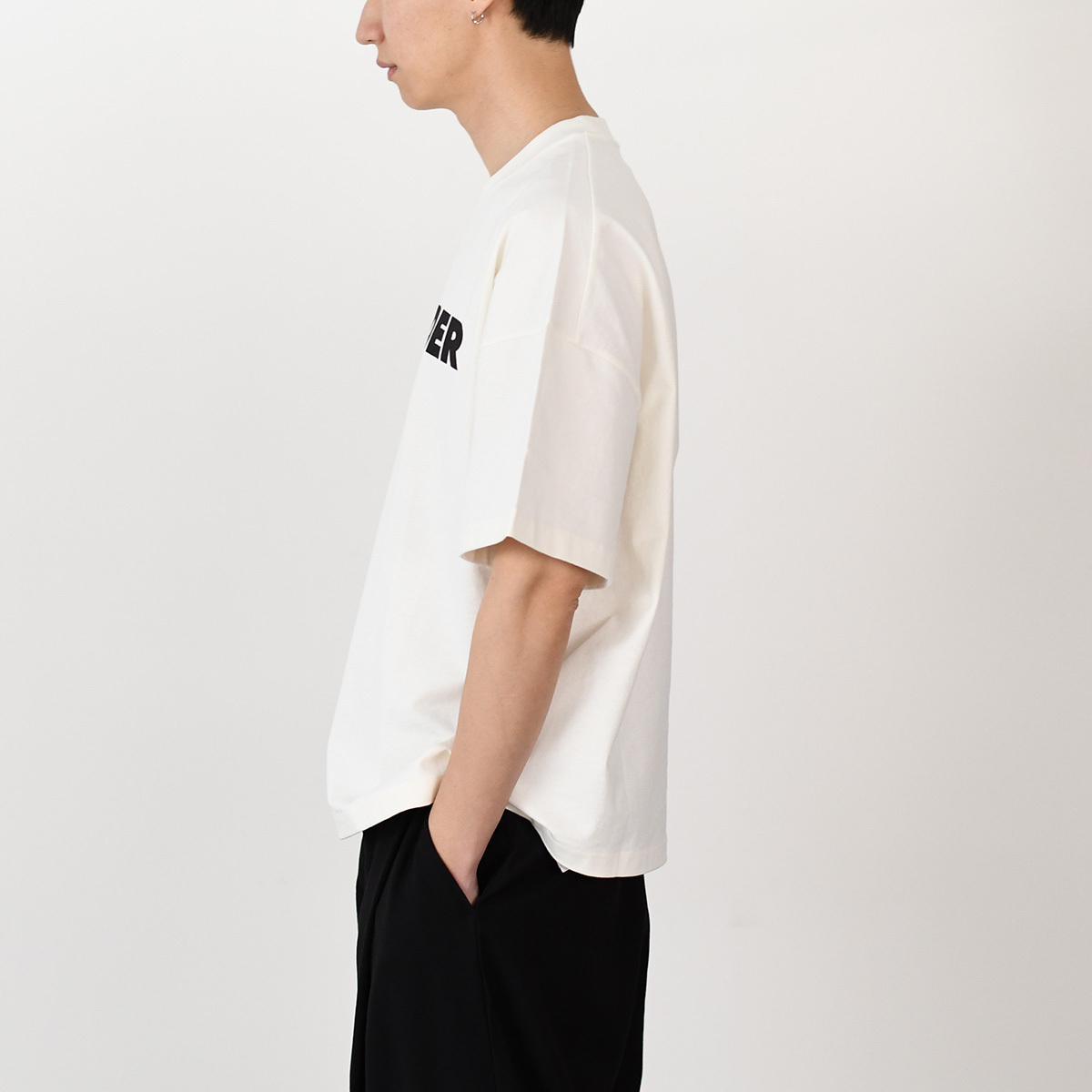 即日発送！ JILSANDER オーバーサイズ ロゴ コットンTシャツ 国内即発☆JILSANDER☆オーバーサイズ ロゴコットンTシャツ♪