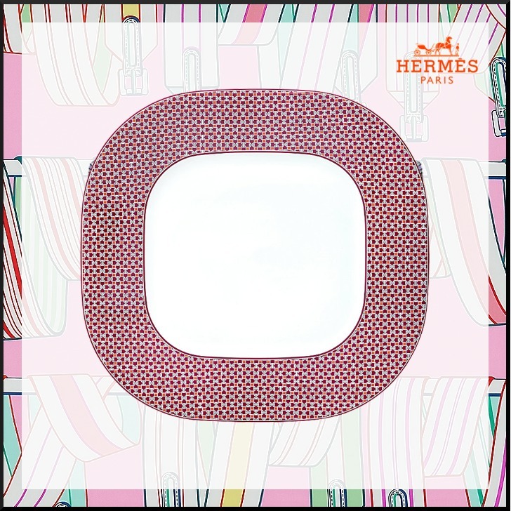 激安人気新品 2-5日発★グラフィカルな HERMES スクエアプラッター タイセット 食器(皿) 激安人気新品 2-5日発★グラフィカルな HERMES スクエアプラッター タイセット 食器(皿)