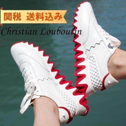 Christian Louboutin LOUBISHARK DONNA CL Striped Swim Pool Sneakers