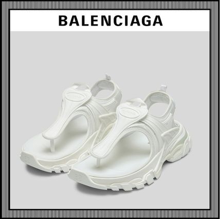 ビッグ割引 ●送料込●BALENCIAGA●WOMEN'S TRACK サンダル IN ホワイト サンダル・ミュール ホワイト(白)系 BALENCIAGA TRACK x サンダル・ミュール(レディース