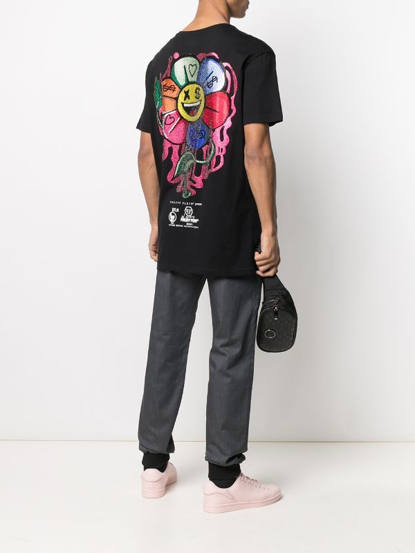 PHILIPP PLEIN Tシャツ・カットソー 関税込 Philipp Plein ビジュートリム Tシャツ(3)