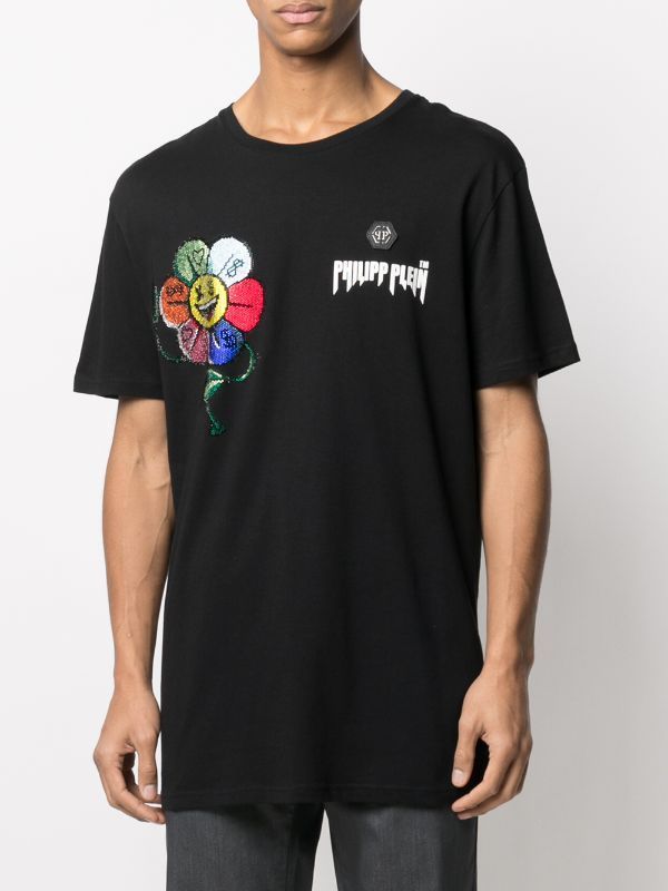 PHILIPP PLEIN Tシャツ・カットソー 関税込 Philipp Plein ビジュートリム Tシャツ(5)