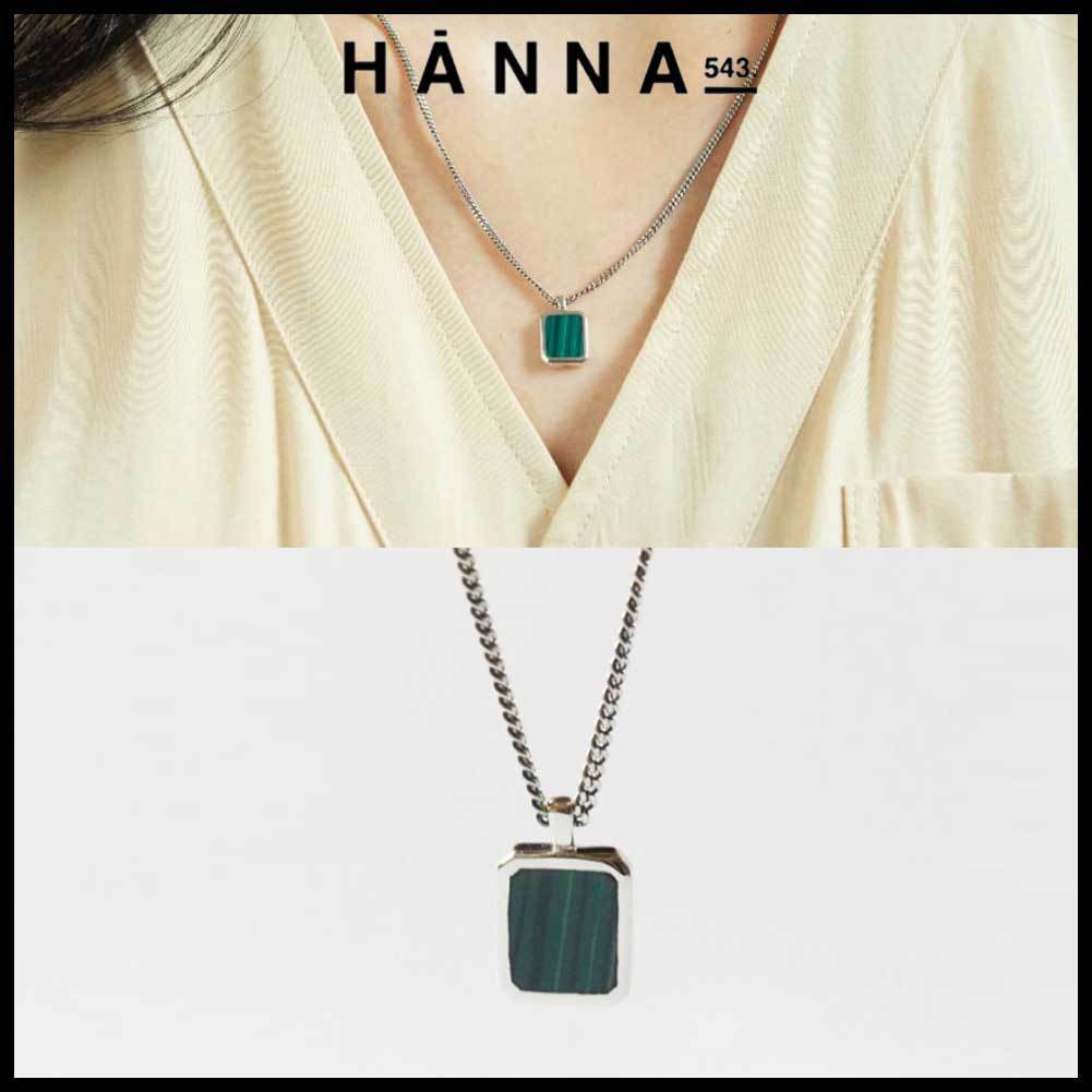 BTS着用 ●HANNA543● N377 ネックレス シルバー 男女兼用 人気