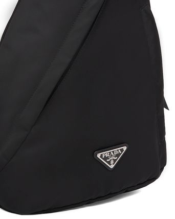 PRADA RE NYLON 2021-22FW Re-Nylon and leather backpack (2VZ092 2DW3)