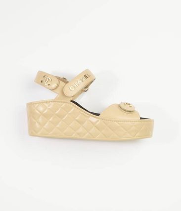 Shop CHANEL Sandals (G37455 X56169 94305, G37455 X56169 0K692