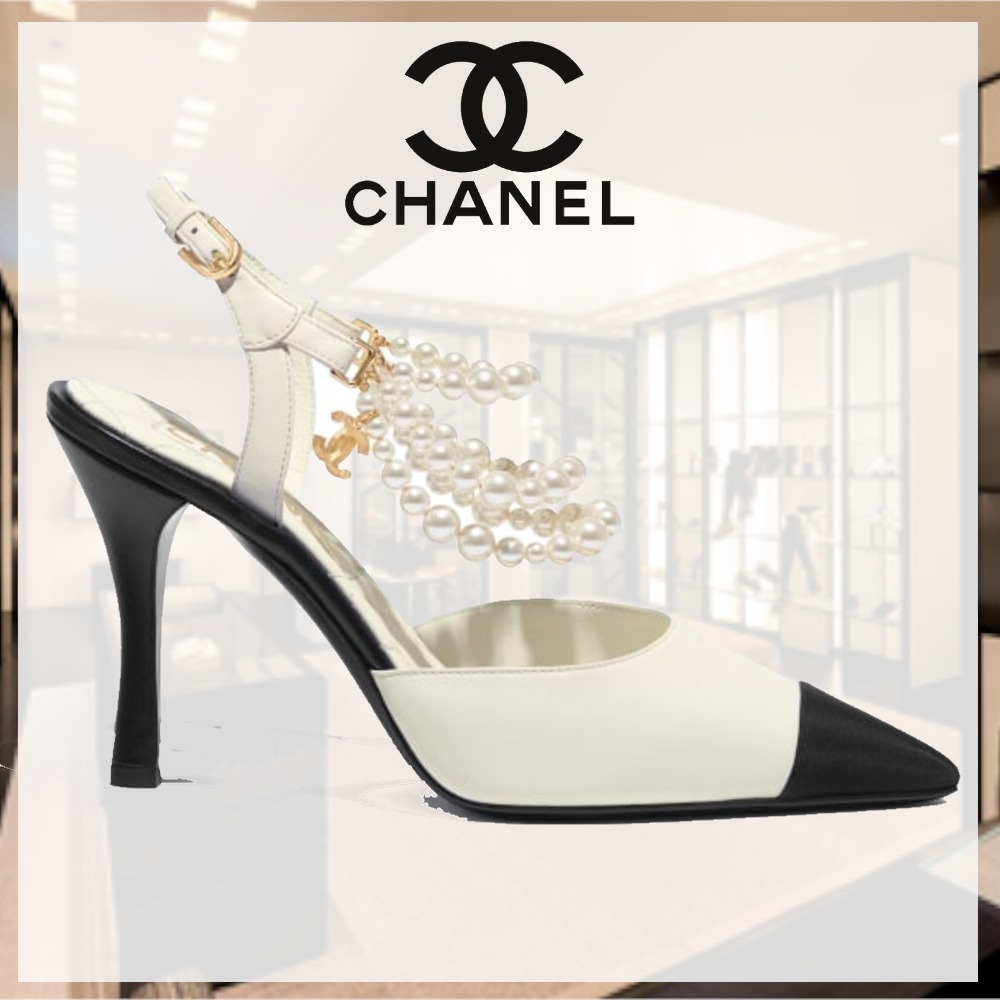 《可憐に決める♪》CHANEL☆スリングバック シューズ パンプス 《可憐に決める♪》CHANEL☆スリングバック シューズ パンプス