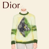 Dior ピータードイグ セーター トップス コラボ CD モヘア 男女 (Dior Dior ピータードイグ セーター トップス コラボ CD モヘア 男女 (Dior