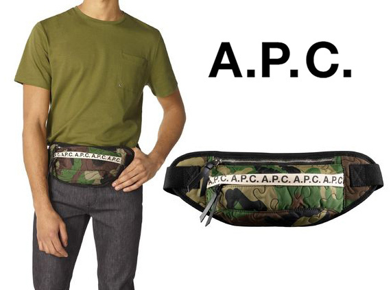 ☆国内即発☆パリ発【A.P.C.】ヒップバッグLucille 迷彩柄