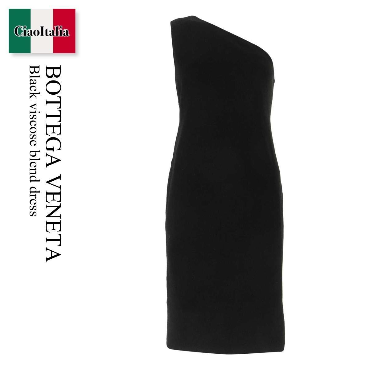 ワンピース Bottega Veneta Black viscose blend dress