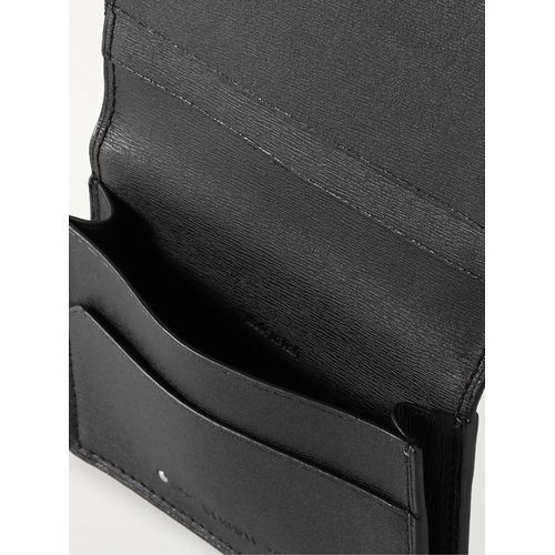 【BERLUTI】エンボス加工 クレスト ロゴ カードケース ブラック