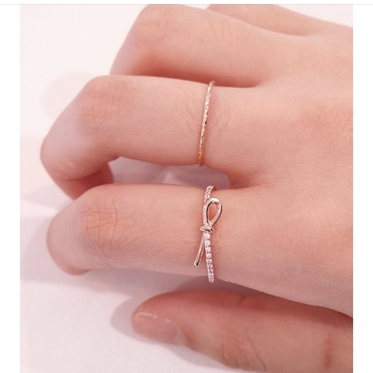 ☆STONE HENgE☆ Love Knot 14K ローズゴールド 指輪 リング