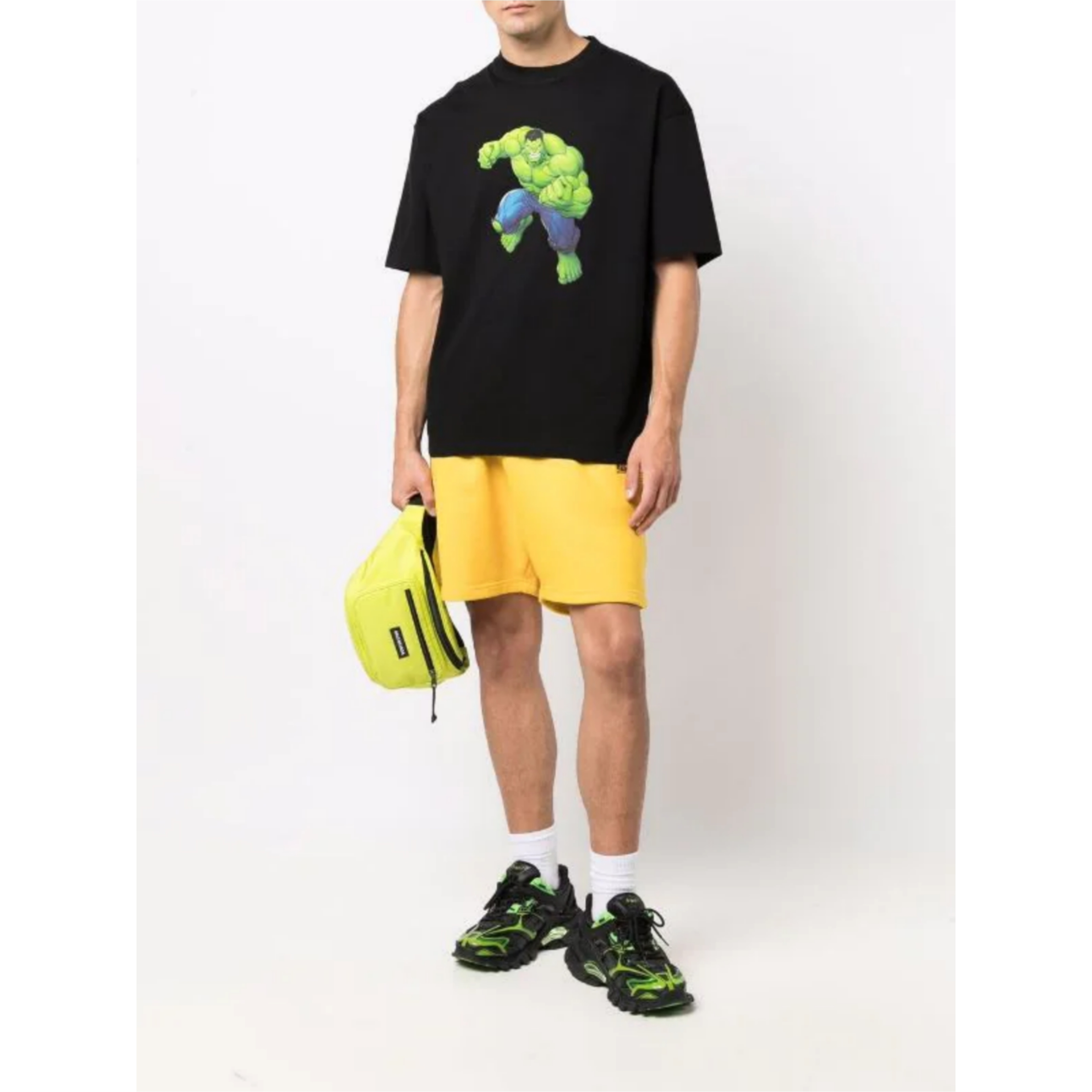 BALENCIAGA Tシャツ・カットソー BALENCIAGA*グラフィック プリント ハルク コットン Tシャツ半袖(3)