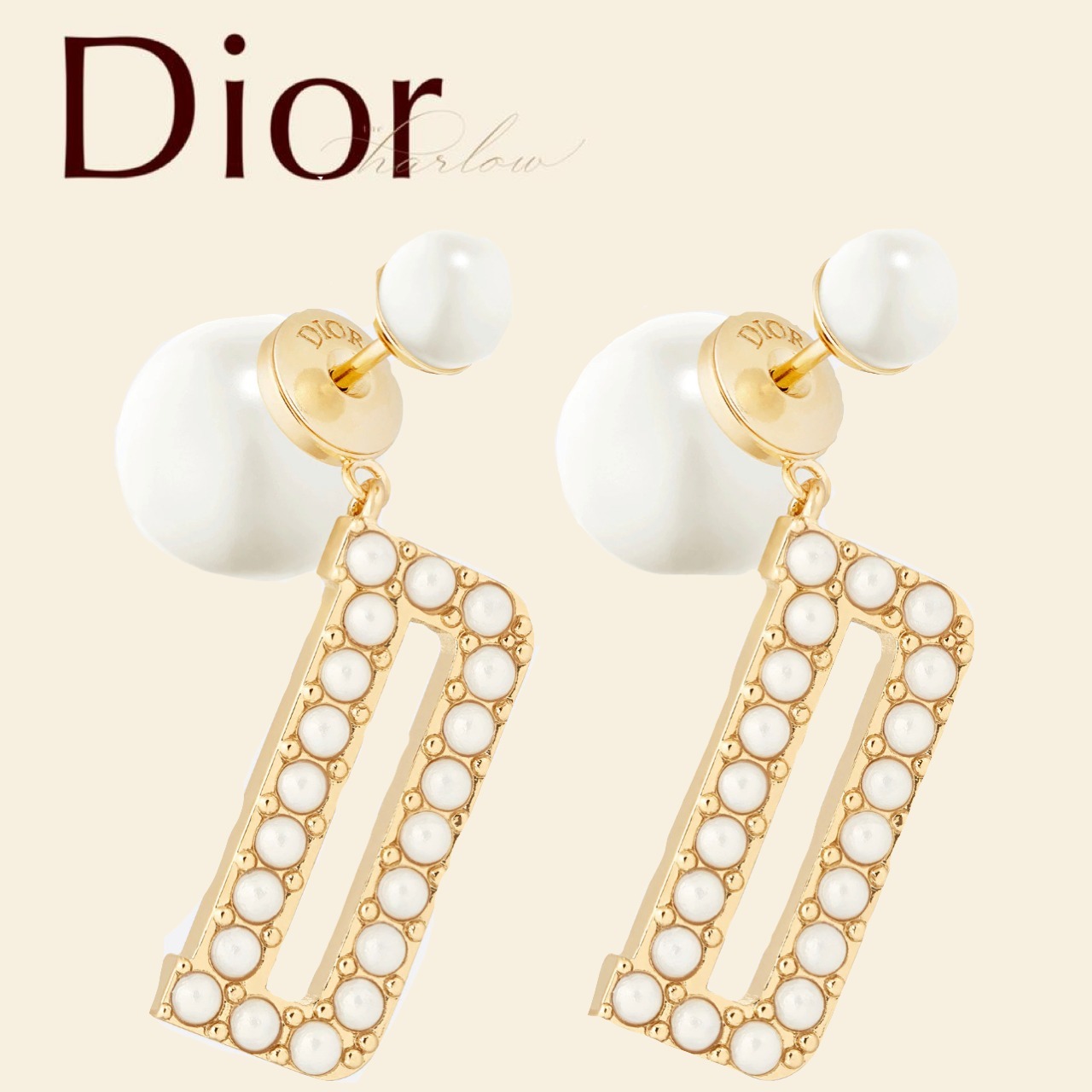 Dior ディオールトライバル ピアス アクセ CD ロゴ 女 新作 限定 2017新作モデル