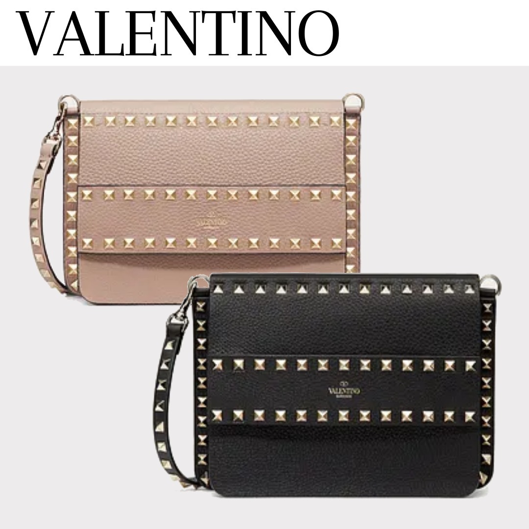 絶品】 【ヴァレンティノ】ロックスタッズグレインスモールクロス 大阪販売中 VALENTINO クロスボディバッグ スモール グレイン ロックスタッズ ショルダーバッグ