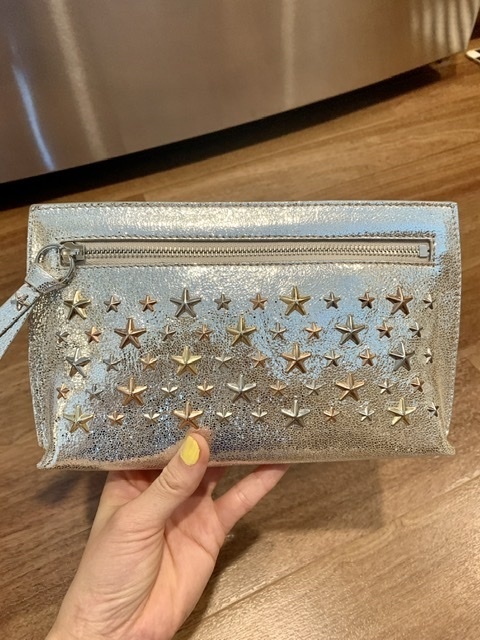セール！限定品♪JIMMY CHOO Coralle スタッズポーチ