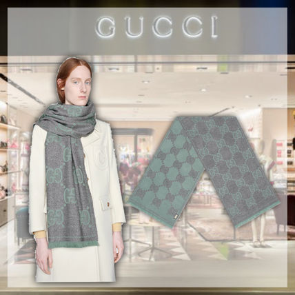 ウール GUCCI(グッチ) スカーフ(レディース) - 海外通販のBUYMA