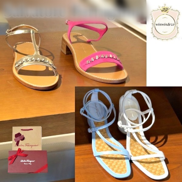 Salvatore Ferragamo■すぐ届く■アンクルストラップサンダル