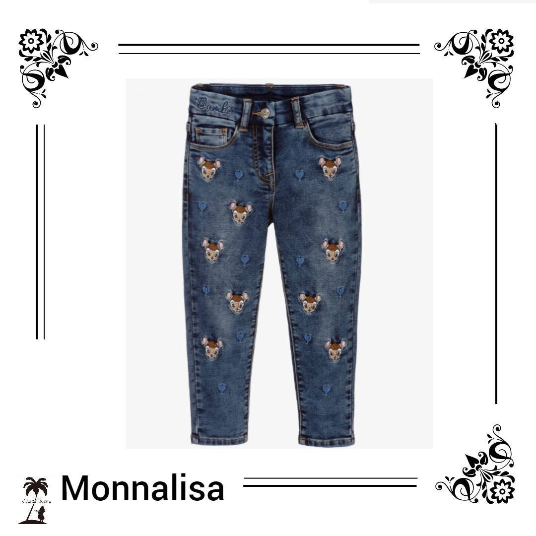 ★Monnalisa★Girls Bambi♡デニムディズニージーンズ