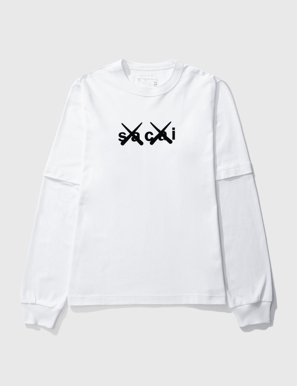 Shop sacai 2021 SS KAWS Sacai Flock Print Long Sleeve by