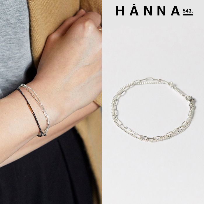 ★HANNA543★送料込み★正規品★韓国★大人気★SILVER★B566 ブレスレット ★HANNA543★送料込み★正規品★韓国★大人気★SILVER★B566 ブレスレット