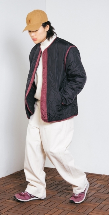 【ANGLAN】Color Scheme Quilting Field Jacket Liner ANGLAN】Color Scheme Quilting Field Jacket Liner アウター