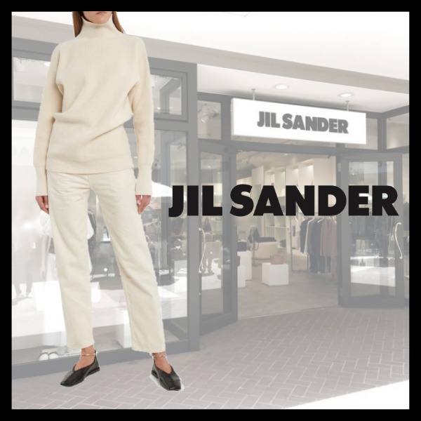 カタログギフトも! 【JIL SANDER】リサイクルコットン タートルネック 【残りわずか】 ジルサンダー タートルネック薄手ニット SANDER JIL ニット/セーター