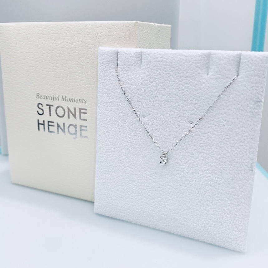 ☆STONE HENgE☆14K ダイヤモンド ネックレス ☆STONE HENgE☆ 14K ホワイトゴールド ダイヤモンド ネックレス