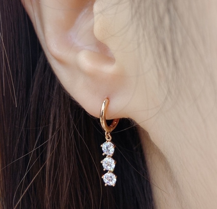 [LLOYD] 韓国☆14K Gold☆Basic Volume One-Touch Earrings LLOYD] 韓国☆14K Gold☆Basic Volume One-Touch Earrings