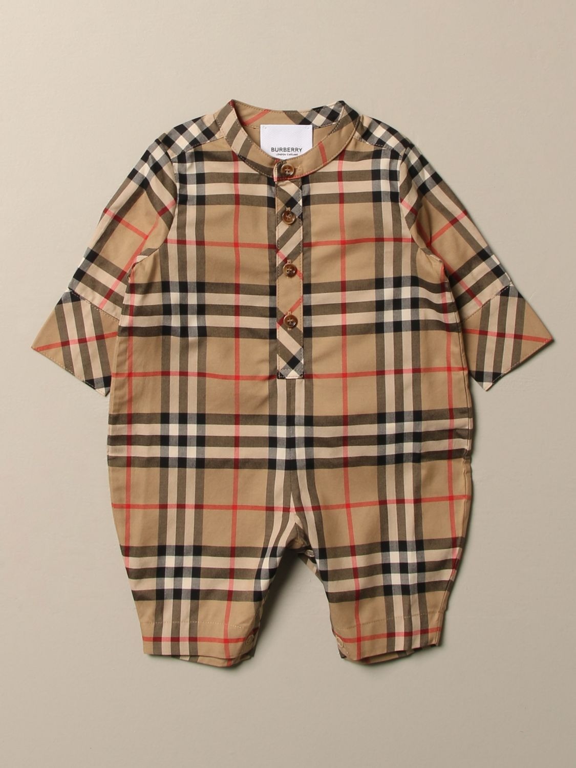定番 3点セット ジャンプスーツ オーガニックコットン 未使用 Burberry