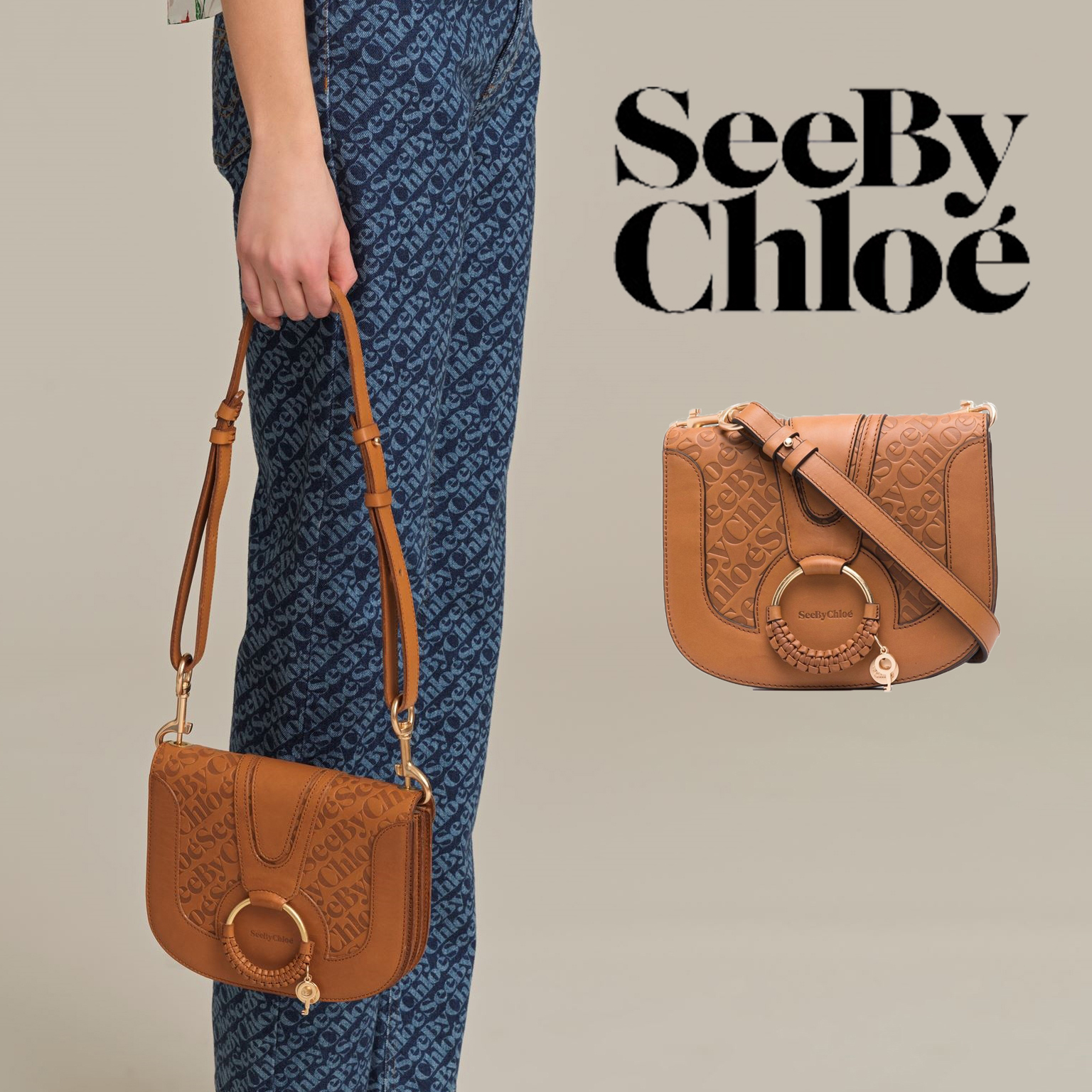 即発★SEE BY CHLOE★Small Hana Shoulder Bag CHS21AS896981