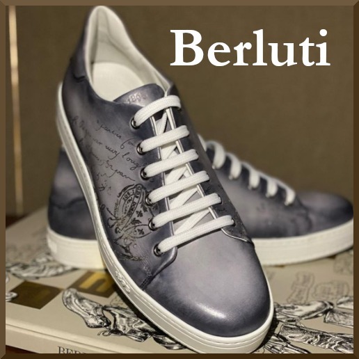 【BERLUTI】スクリット レザー プレイタイム スニーカー