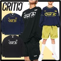 CRITIC Unisex Street Style Logo Hoodies & Sweatshirts