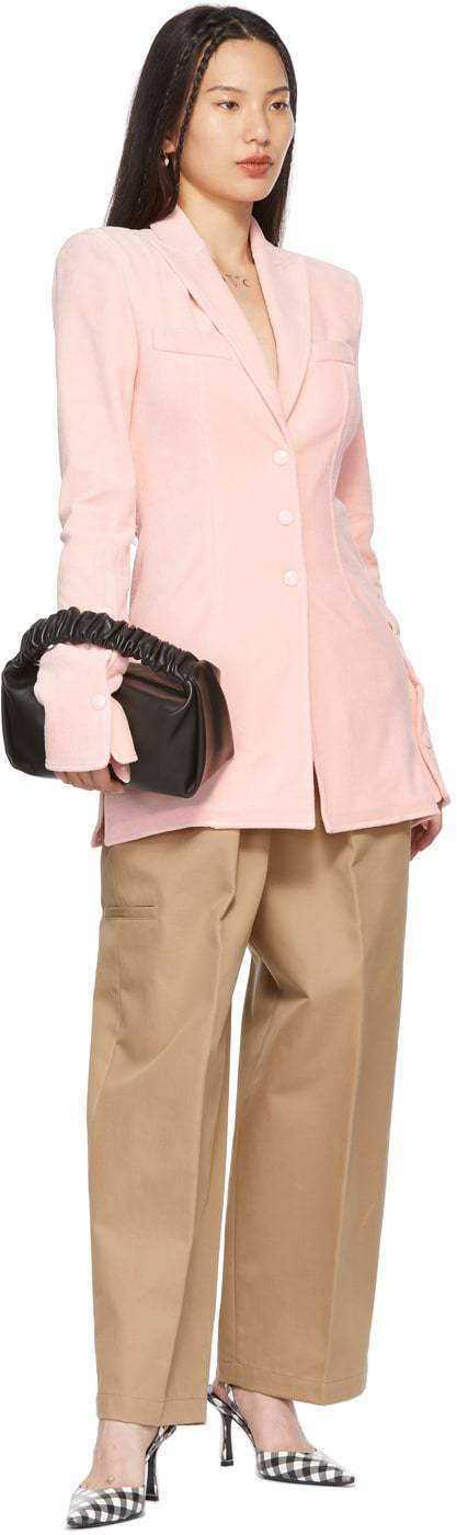 Alexander Wang パンツ 【Alexander Wang】Elastic Carrot★ロゴ トラウザーズ/ベージュ(5)