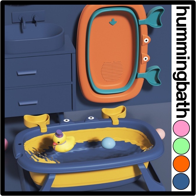 ★関税込★hummingbath★折りたたみスパお風呂 愛犬浴.槽★