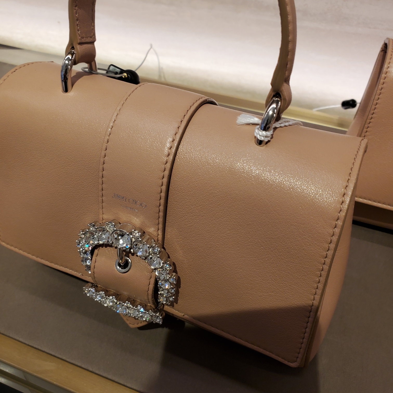 JIMMY CHOO★Cheri Bag クリスタル トップハンドル 2way バッグ
