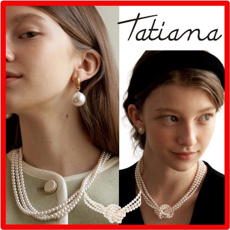 ☆人気☆【TATIANA】☆Pearl Tie Two-Way Necklac.e☆ネックレス