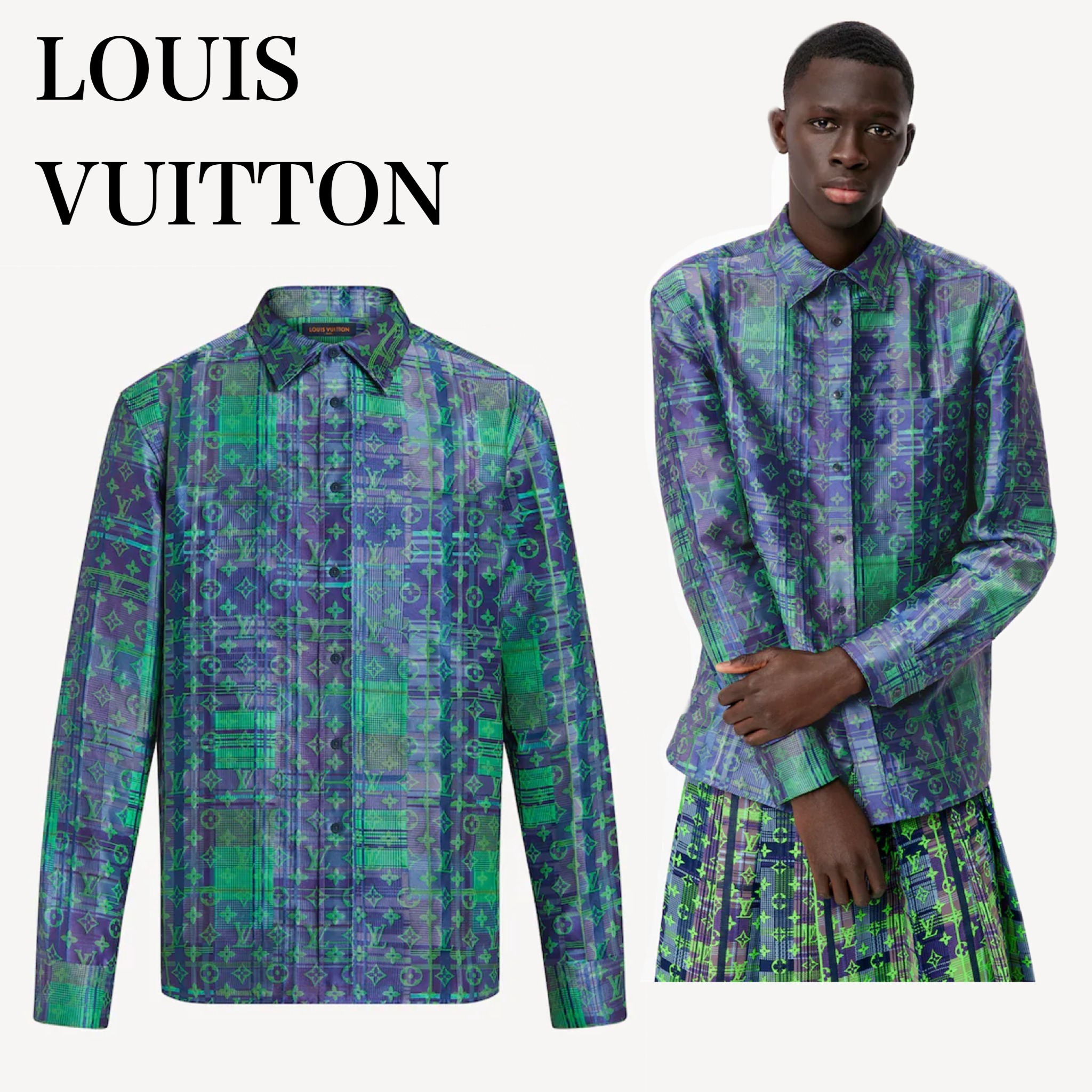即発 VUITTON モノグラム オーバーサイズ ビジネス シャツ シャツ 即発 VUITTON モノグラム オーバーサイズ ビジネス シャツ シャツ